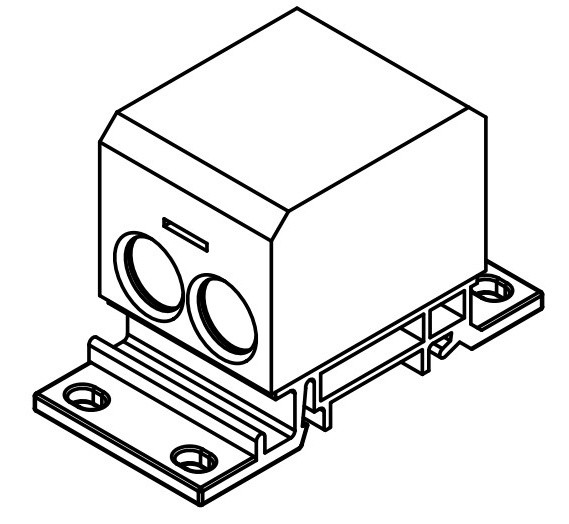 Распределительный блок ETI 001102415 EDBM-4/PE (192А 3x4-70) - фото №2