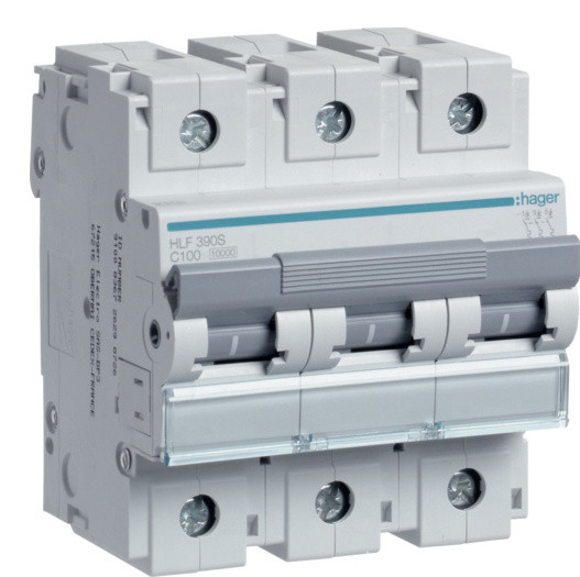 Автоматичний вимикач HLF390S (3p,C,100A) Hager