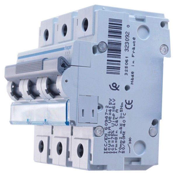 Автоматичний вимикач HLF390S (3p,C,100A) Hager - фото №2