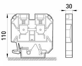 Наборная клеммная колодка E.Next e.tc.din.pro.150 на DIN-рейку (p049010) - фото №1