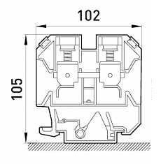 Наборная клеммная колодка E.Next e.tc.din.pro.150 на DIN-рейку (p049010) - фото №2