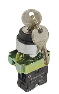 Переключатель TNSy XB2-BG61 1NO «I-0» с ключом слева с самовозвратом (TNSy5501134)