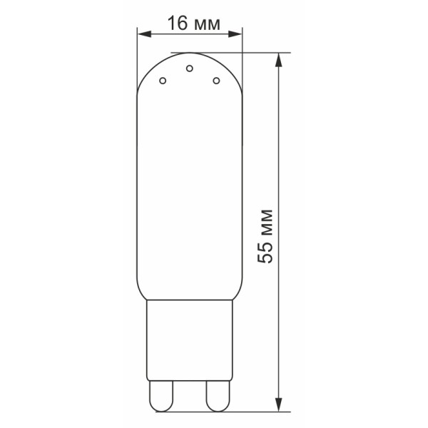 Cіліконова LED лампа Videx G9S G9 4Вт 4100K (VL-G9S-04224) - фото №1