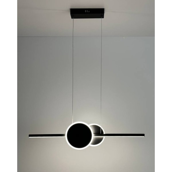 Люстра Reality 339901-30 Gendra Led 1x23W 4000K 1840Lm IP20 Чорна - фото №1