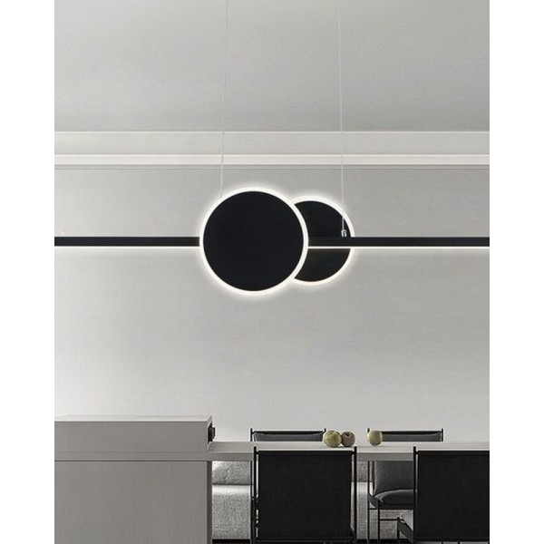 Люстра Reality 339901-30 Gendra Led 1x23W 4000K 1840Lm IP20 Чорна - фото №3