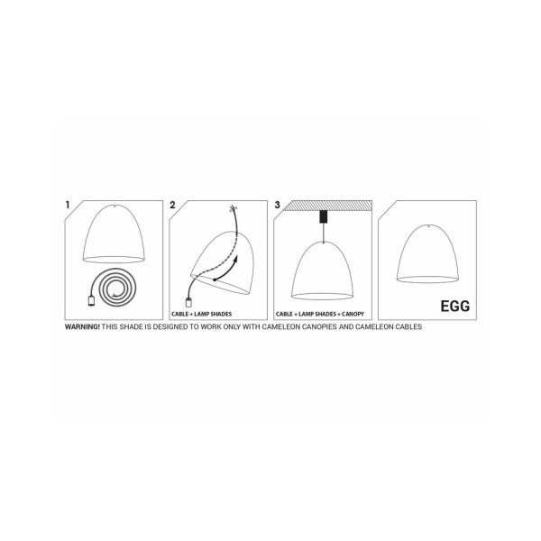 Абажур Nowodvorski 8607 Cameleon Egg M E27 Bl - фото №2