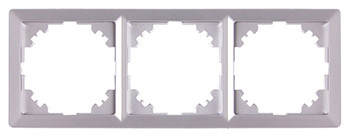 Рамка 3-местная E.Next e.lux.10064L.3.fr.aluminium алюминий (ins0040091)