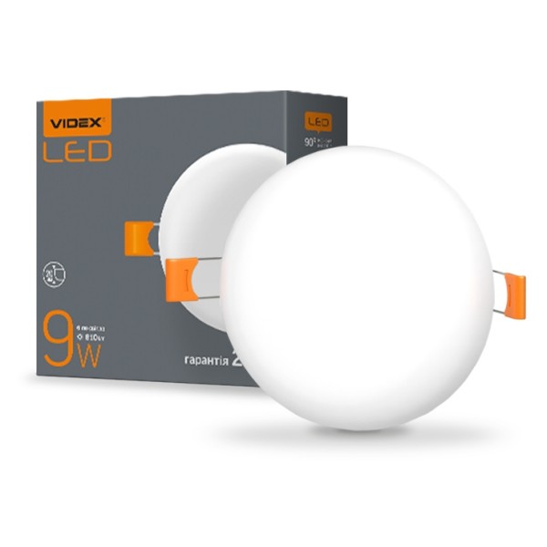 Безрамочный светильник Videx VL-DLFR-094 9Вт 4100K круглый - фото №1