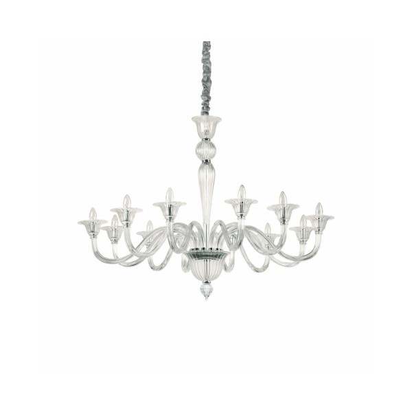 Люстра подвесная Ideal Lux Brigitta sp12 trasparente 199375