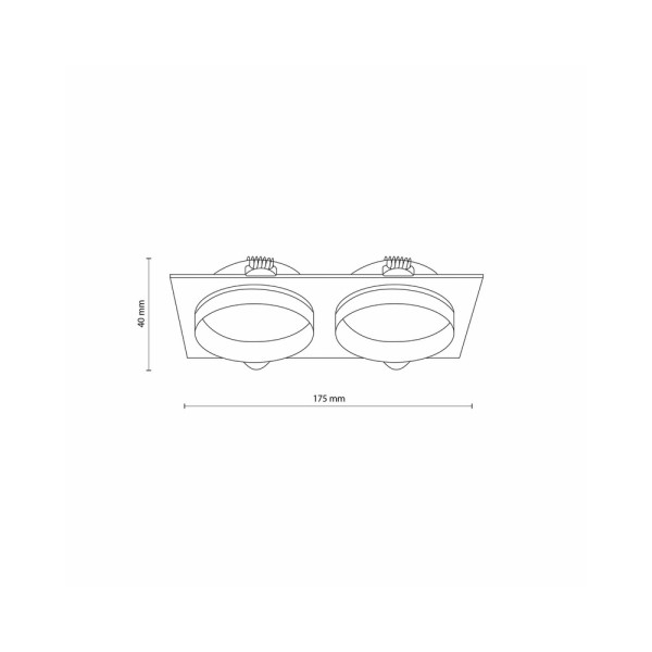 Точковий світильник TK Lighting 6925 Jet GU10 2x10W IP20 Bk - фото №2