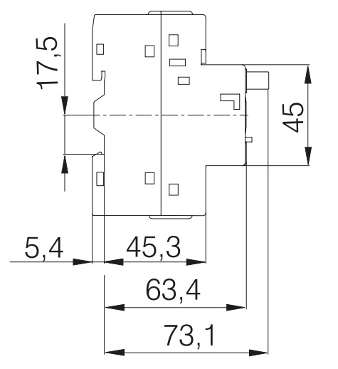 Автомат защиты двигателя Sez MIS25-6,3 (4-6,3А) c тепловым и электромагнитным расцепителем - фото №2