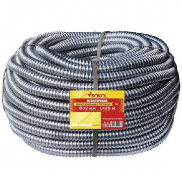 Металлорукав Sokol РЗЦ Standard Ø40 с протяжкой 25м (2.2.1.68624)