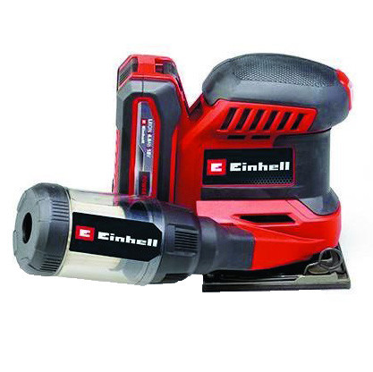 Акумуляторна вібраційна шліфмашина Einhell X-Change 18В 22000об/хв з 3 насадками (4460730)