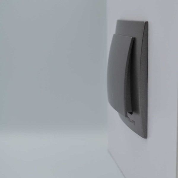 Вимикач Nilson Touran антрацит 1кл прохідний ( 24161007 ) - фото №2