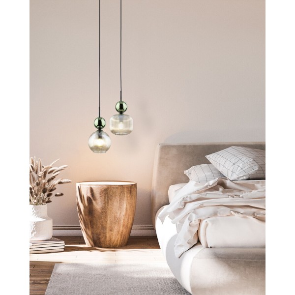 Подвесной светильник, люстра TK Lighting 11145 Sophia E14 1x10W IP20 зеленый - фото №2