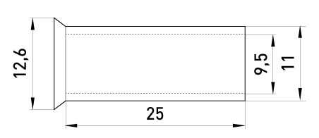 Неизолированный наконечник E.Next e.terminal.stand.en.50.25 50 кв.мм (s4038020) - фото №1