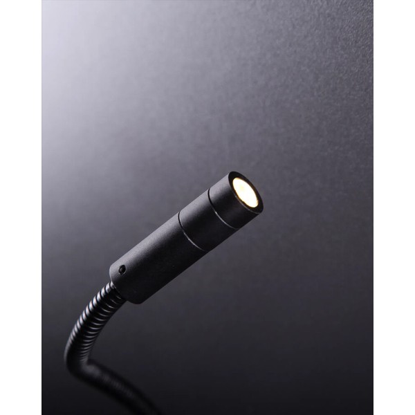 Бра, настінний світильник MJ-Light MJ00108 WLB036 LED 1x3W 3000K IP20 чорний - фото №3