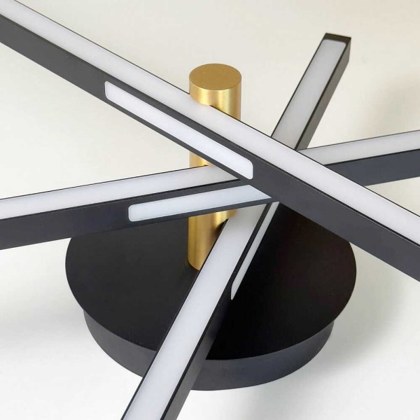 Світильник LED RIXOS 60W 4000K IP20 поворотний пісочно-чорний + золото Violux ( 200170 ) - фото №2