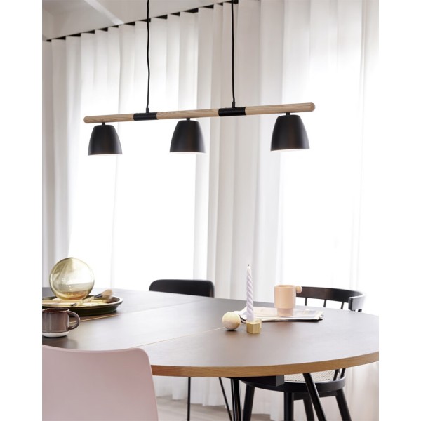 Подвесной светильник, люстра Nordlux 2112603003 Theo GU10 3x25W IP20 черный - фото №1