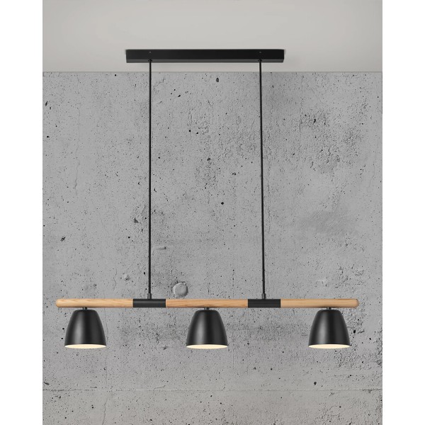 Подвесной светильник, люстра Nordlux 2112603003 Theo GU10 3x25W IP20 черный - фото №2