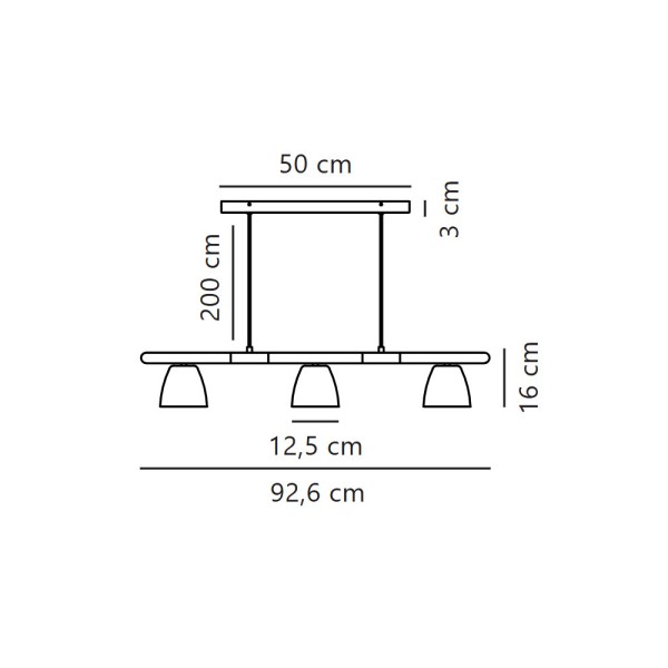 Подвесной светильник, люстра Nordlux 2112603003 Theo GU10 3x25W IP20 черный - фото №4