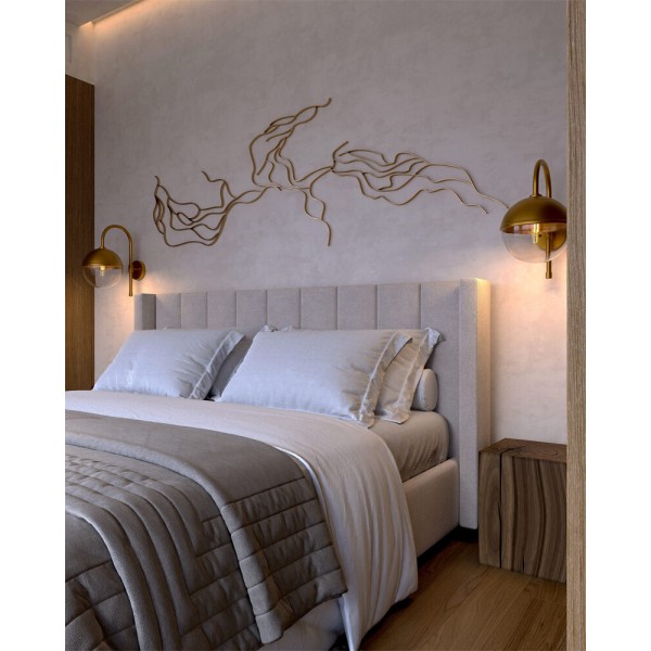 Бра, настінний світильник Pikart 38752-1 Kilinski E27 1x60W IP20 латунний - фото №1