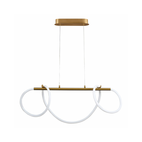 Люстра со светодиодным шнуром Goldlux 327987 Emma Led 1x38W 4000K 4450Lm IP20 Золотой