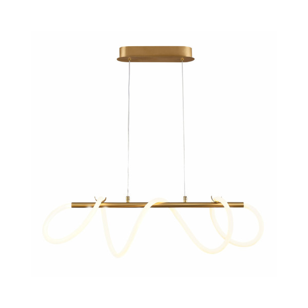 Люстра со светодиодным шнуром Goldlux 327987 Emma Led 1x38W 4000K 4450Lm IP20 Золотой - фото №1