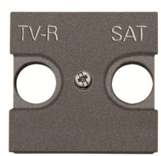 Центральная плата TV-R SAT розетки ABB Zenit 2CLA225010N1801 N2250.1 AN (антрацит)
