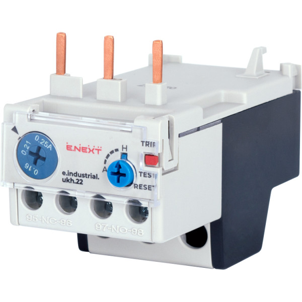 Тепловое реле E.Next e.industrial.ukh.22.025 22А 0,16-0,25А (i0110024)