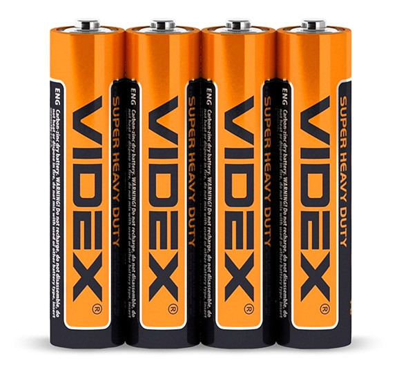 Солевая батарейка Videx R03P AAA (R03P/AAA 4pcs S) 4 шт