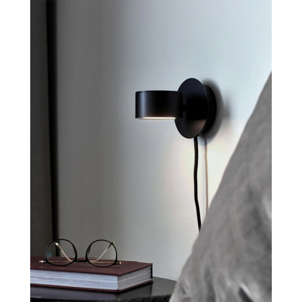 Бра, настінний світильник Nordlux 2010821003 Clyde LED 1x4W 2700K 350Lm IP20 чорний - фото №1