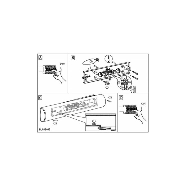Светильник подсветка для зеркала Eglo / Эгло 83406 Zola - фото №2