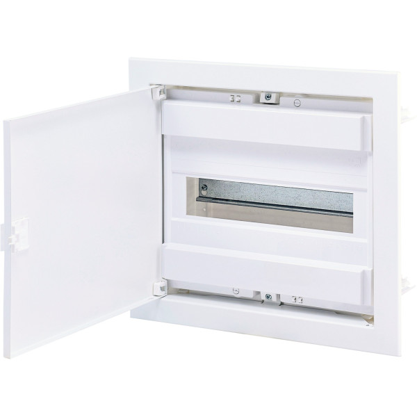 Металопластиковий електрощит ETI 001101025 ECG14 12+2 М з металевими білими дверцятами