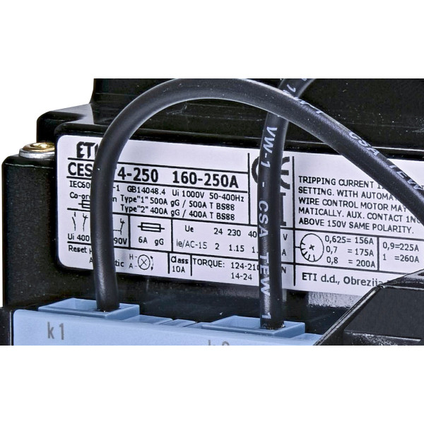 Тепловое реле ETI 004646611 CES-RT4-250 (CES 140…400) 160-250А - фото №1