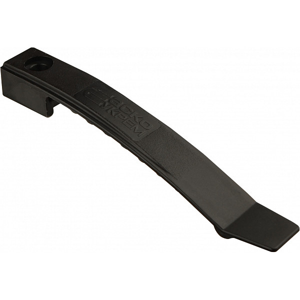 Кабельний затискач під дюбель (саморіз) Аско-Укрем 135мм 8 дротів чорний(10 шт) - фото №1