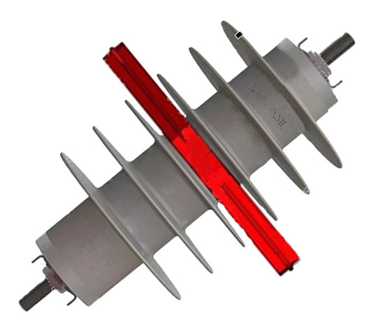 Обмежувач перенапруг Sicame AZBD 151 10кВ з індикатором пошкоджень