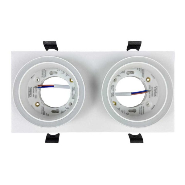 Світильник точковий Violux TORONTO-2L GX53 IP20 білий ( 132005 ) - фото №1