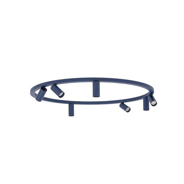 Люстра Nowodvorski 11947 Fourty Round GU10 R35 7x10W IP20 синя - фото №3