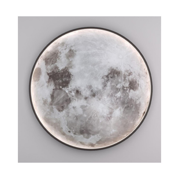 Бра, настенный светильник Kloodi WA-MOON 600 CCT LED 1x12W 3000K-6000K IP20 Bk - фото №2