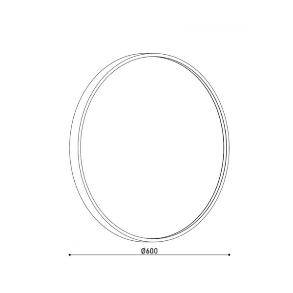 Бра, настенный светильник Kloodi WA-MOON 600 CCT LED 1x12W 3000K-6000K IP20 Bk - фото №3