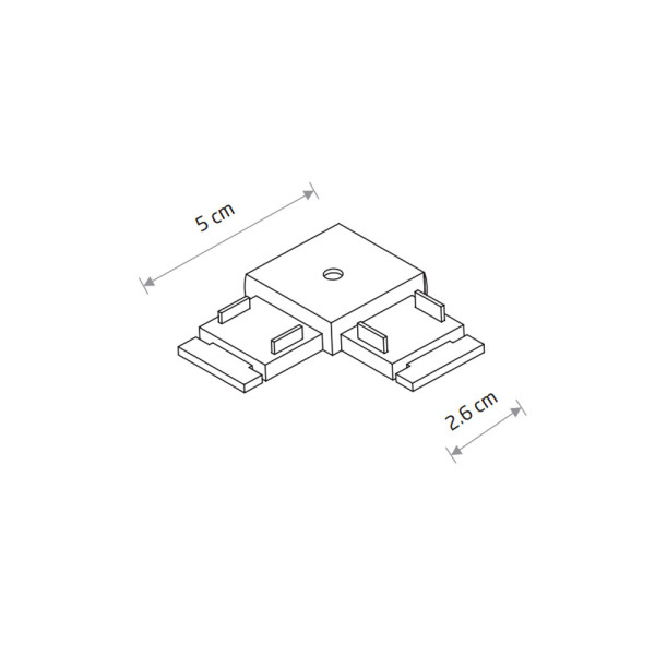 З'єднувач кутовий накладний Nowodvorski 11325UT-LVM IP20 чорний - фото №1