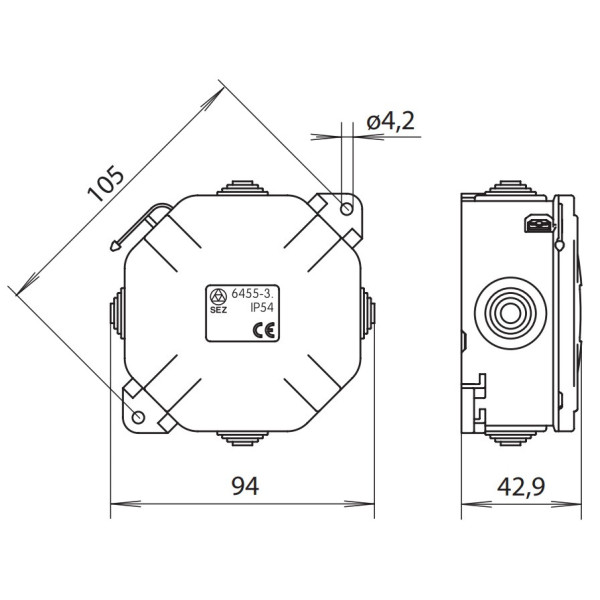 Розподільна коробка SEZ 6455-31 - фото №2