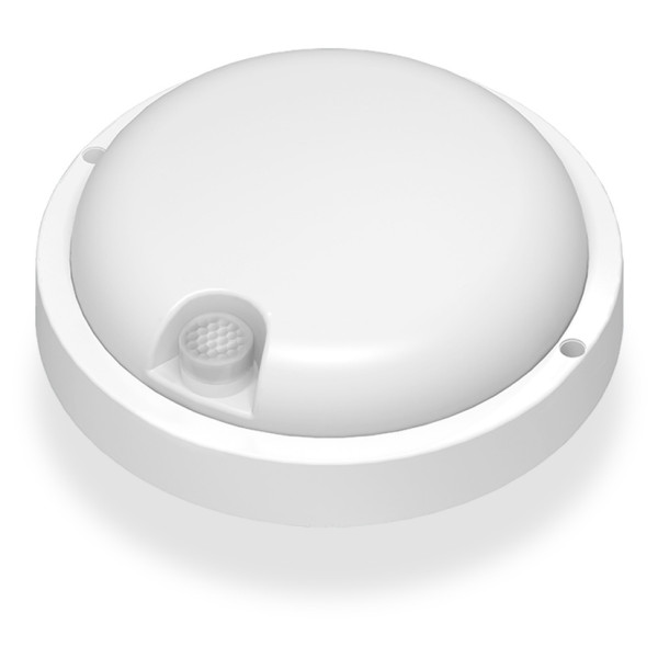 Круглий світильник Videx 12Вт 5000K IP54 із сенсором ІЧ (VL-BHR-125W-SP) білий - фото №1