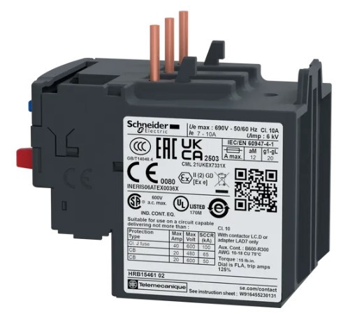 Тепловое реле Schneider Electric LRD14 7-10А - фото №3