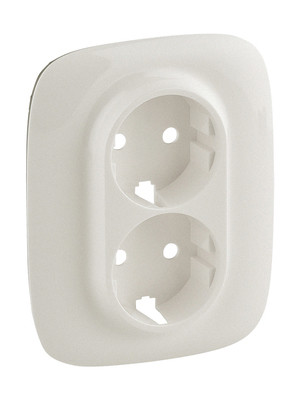 Панель двойной розетки с з/к Legrand Valena Allure жемчуг