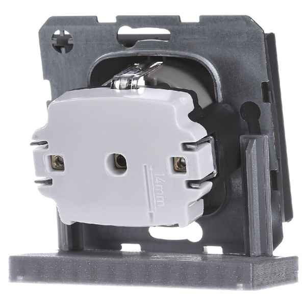 Розетка Berker K.1 47357006 із захистом контактів із заземленням (антрацит) - фото №4