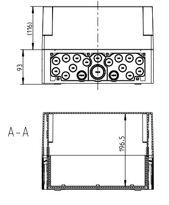 Вологозахищена розподільна коробка Spelsberg AKi 2-gh (sp74390201) IP65 - фото №3