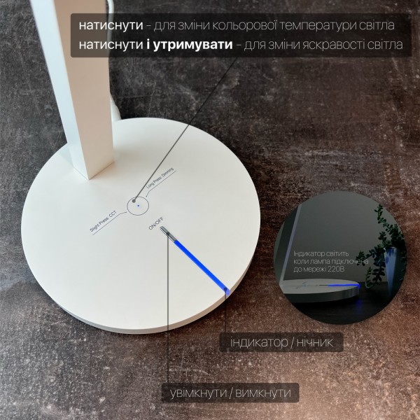 Светильник настольный LED PARKER 8W 3000-6500К черный Violux ( 530102 ) - фото №5