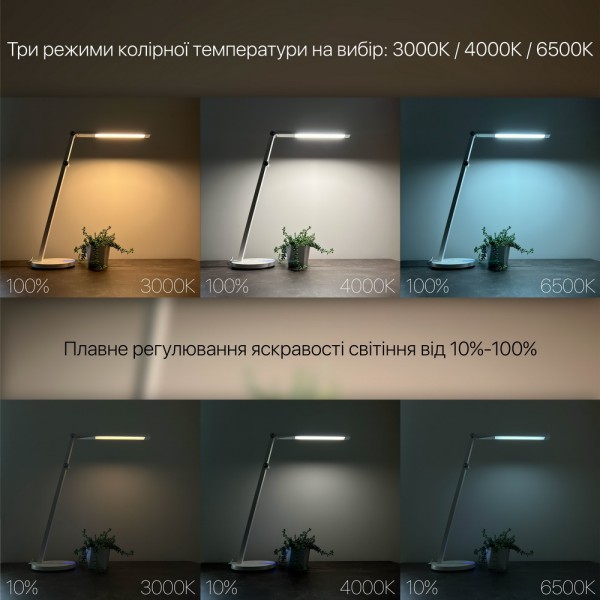 Светильник настольный LED PARKER 8W 3000-6500К черный Violux ( 530102 ) - фото №6